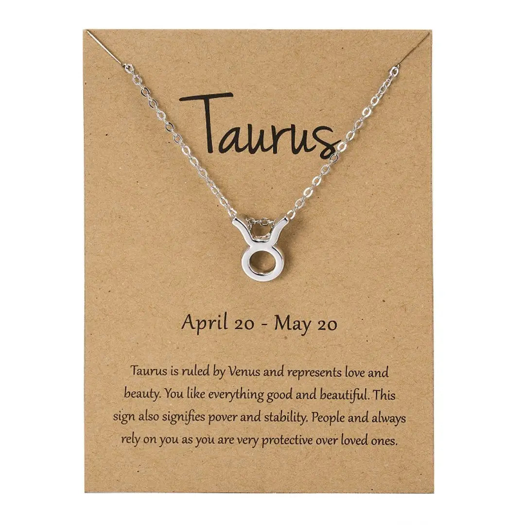 Taurus Silver Zodiac Sign Chain Pendant Necklace Jewellery for Women Girls Questions & Answers